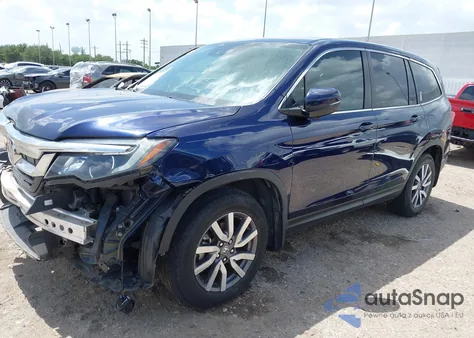 2021 Honda Pilot 2Wd Ex-L из США, поврежденный, VIN 5FNYF5H55MB004194